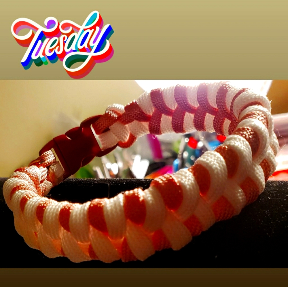Matching bracelet and safety whistle keychains